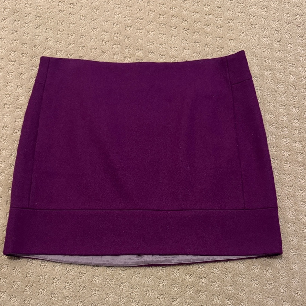 J. Crew Factory Purple Mini Skirt